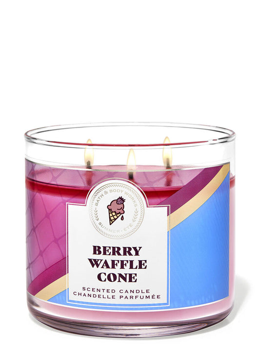 BERRY WAFFLE CONE CANDLE