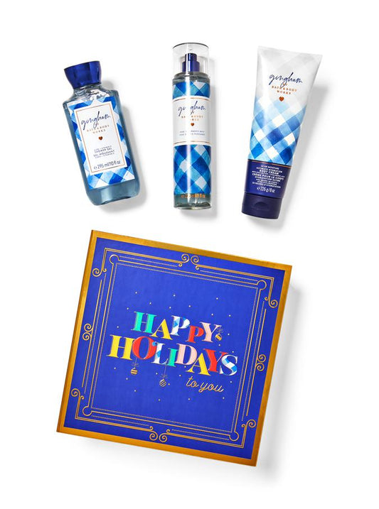 Gingham Gift Set (HAPPY HOLIDAYS)