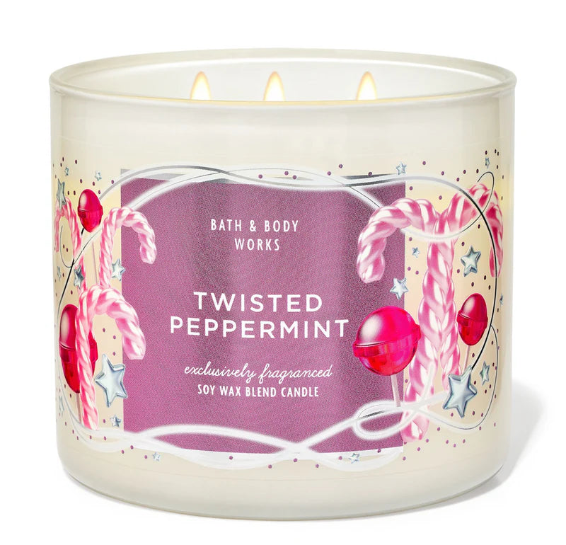 TWISTED PEPPERMINT CANDLE