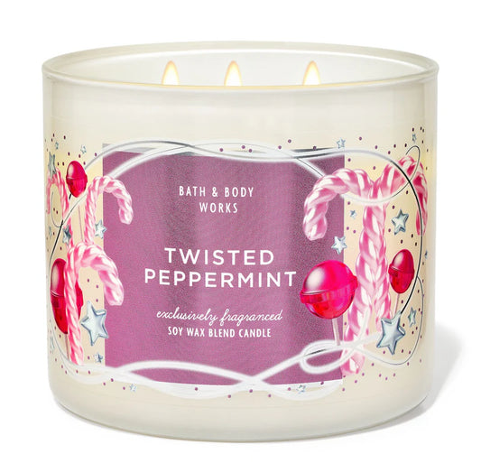 TWISTED PEPPERMINT CANDLE