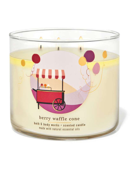 BERRY WAFFLE CONE CANDLE