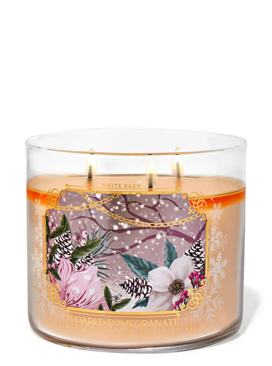 SUGARED POMEGRANATE CANDLE
