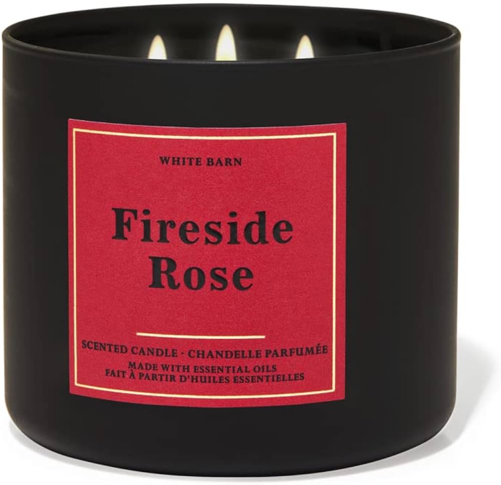 FIRESIDE ROSE CANDLE